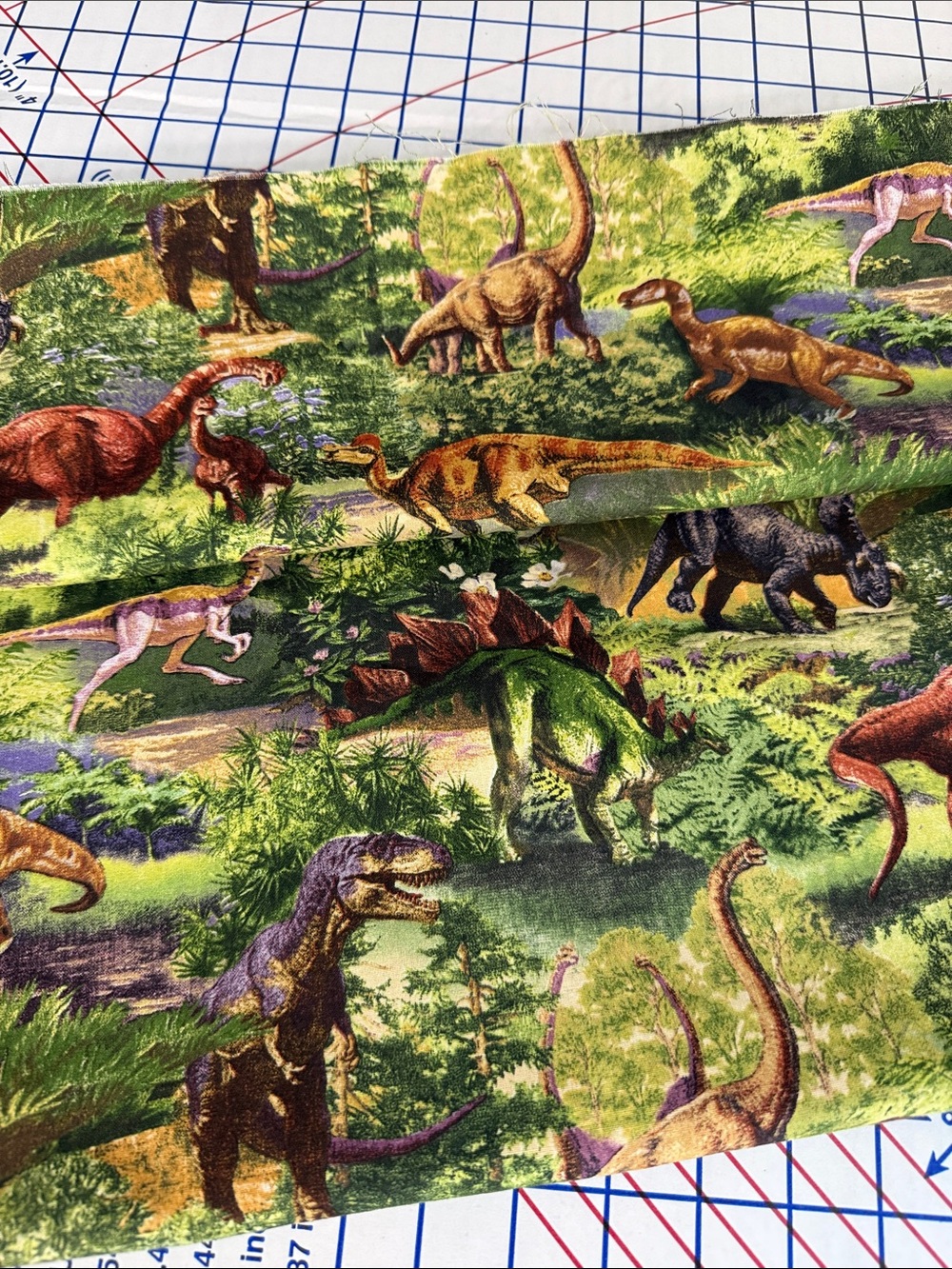 Vintage VIP Cranston Dinosaur Fabric 2¾ Yards Medium Weight Cotton Decor
